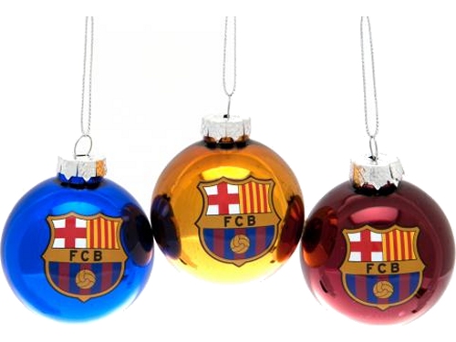 FC Barcelona Christmas baubles