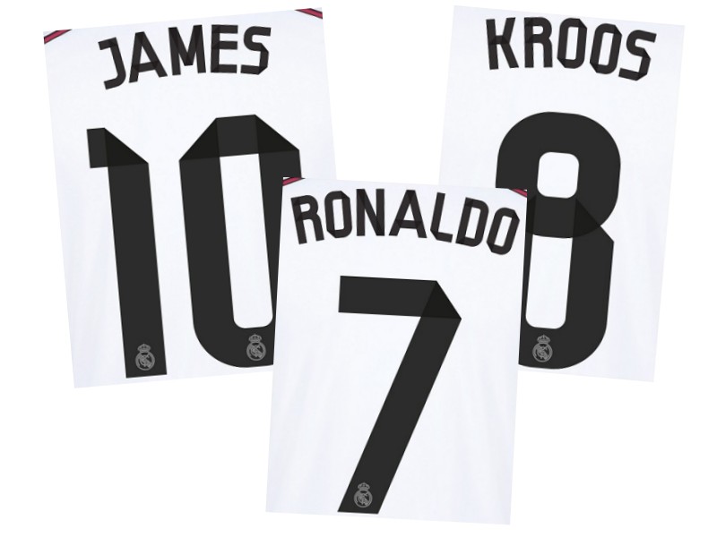 Real Madrid jersey printing