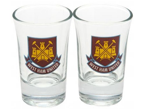 West Ham United shot glasses