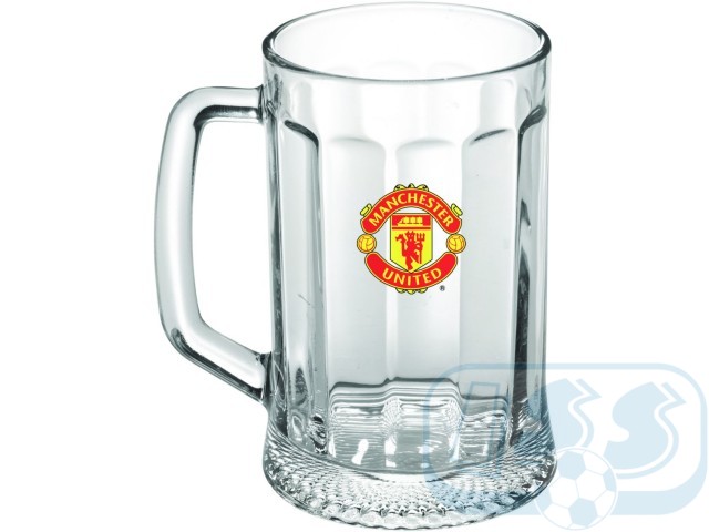 Manchester United glass tankard