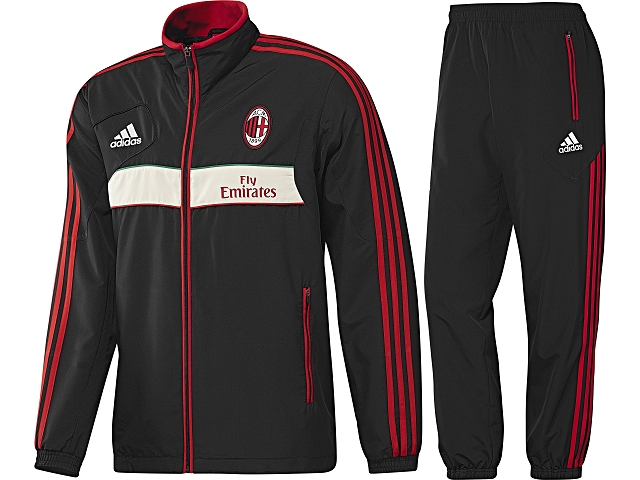 følgeslutning Udråbstegn Rustik AC Milan Adidas track suit (12-13)