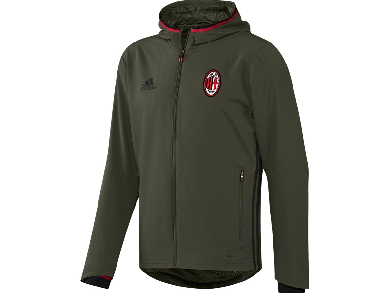 AC Milan Adidas kids sweat-jacket