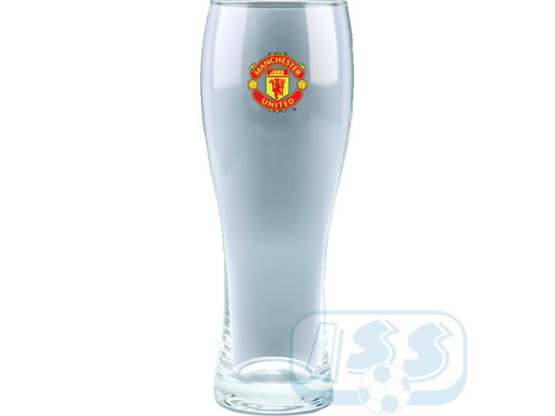 Manchester United beer glass