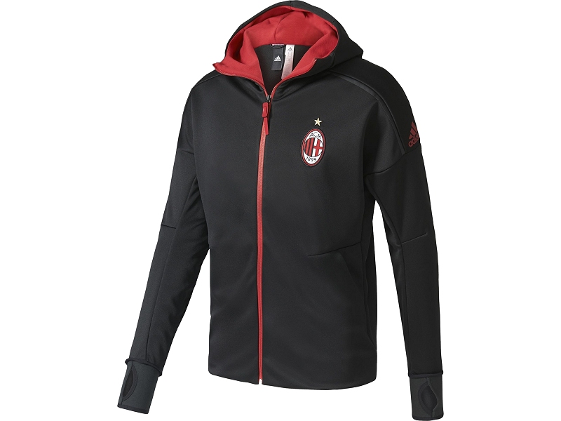 AC Milan Adidas sweat-jacket