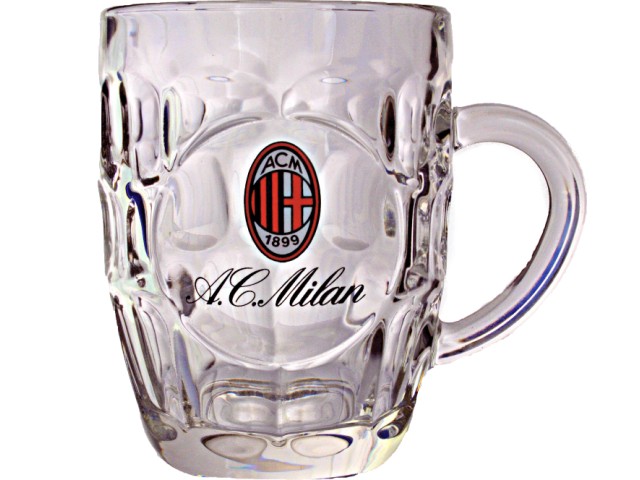 AC Milan glass tankard