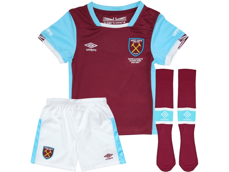 West Ham United Umbro infants kit
